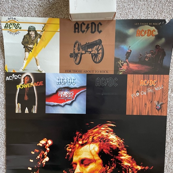 AC/DC retro 2004 door poster. 21”X62” - Picture 5 of 13